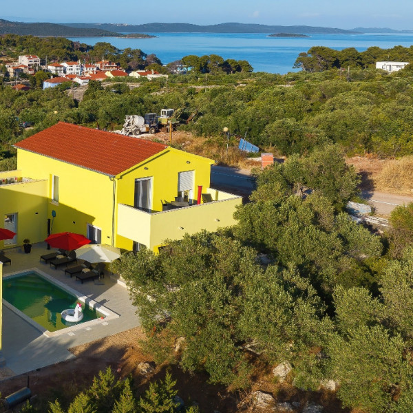 Das Wohnzimmer, Villa Gaby, Villa Gaby mit beheiztem Pool, Dugi Otok, Kroatien Božava