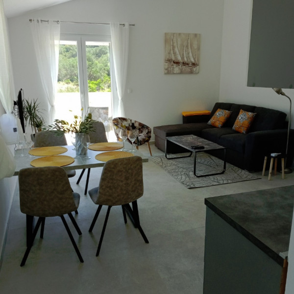 Das Wohnzimmer, Villa Gaby, Villa Gaby mit beheiztem Pool, Dugi Otok, Kroatien Božava